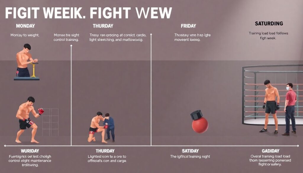 Закулисье турниров: день из жизни бойца в неделю боя - иллюстрация