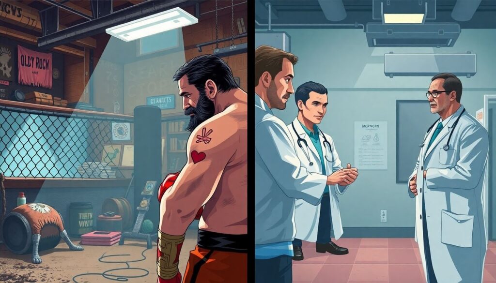 Травмы в MMA: самые частые повреждения и как бойцы ускоряют восстановление - иллюстрация