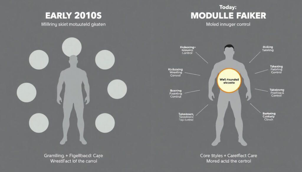 Как менялся стиль ведения боя у топовых бойцов MMA за последние 10 лет: разбор эволюции техники и стратегии - иллюстрация